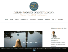 Tablet Screenshot of dermatologiacosmetologica.it